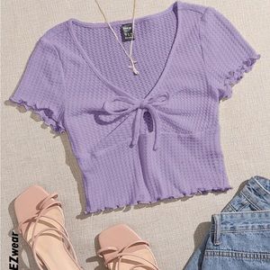 Light purple crop top